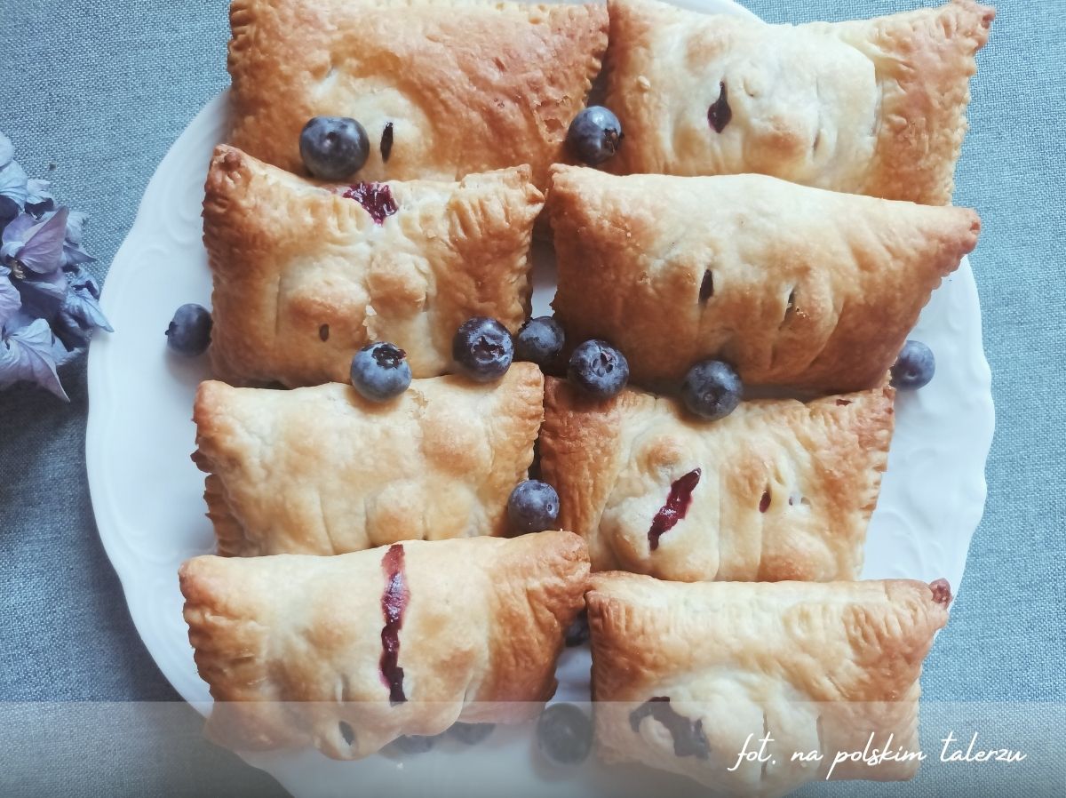 Mini jagodzianki z ciasta francuskiego jagodzianki z ciasta francuskiego,1