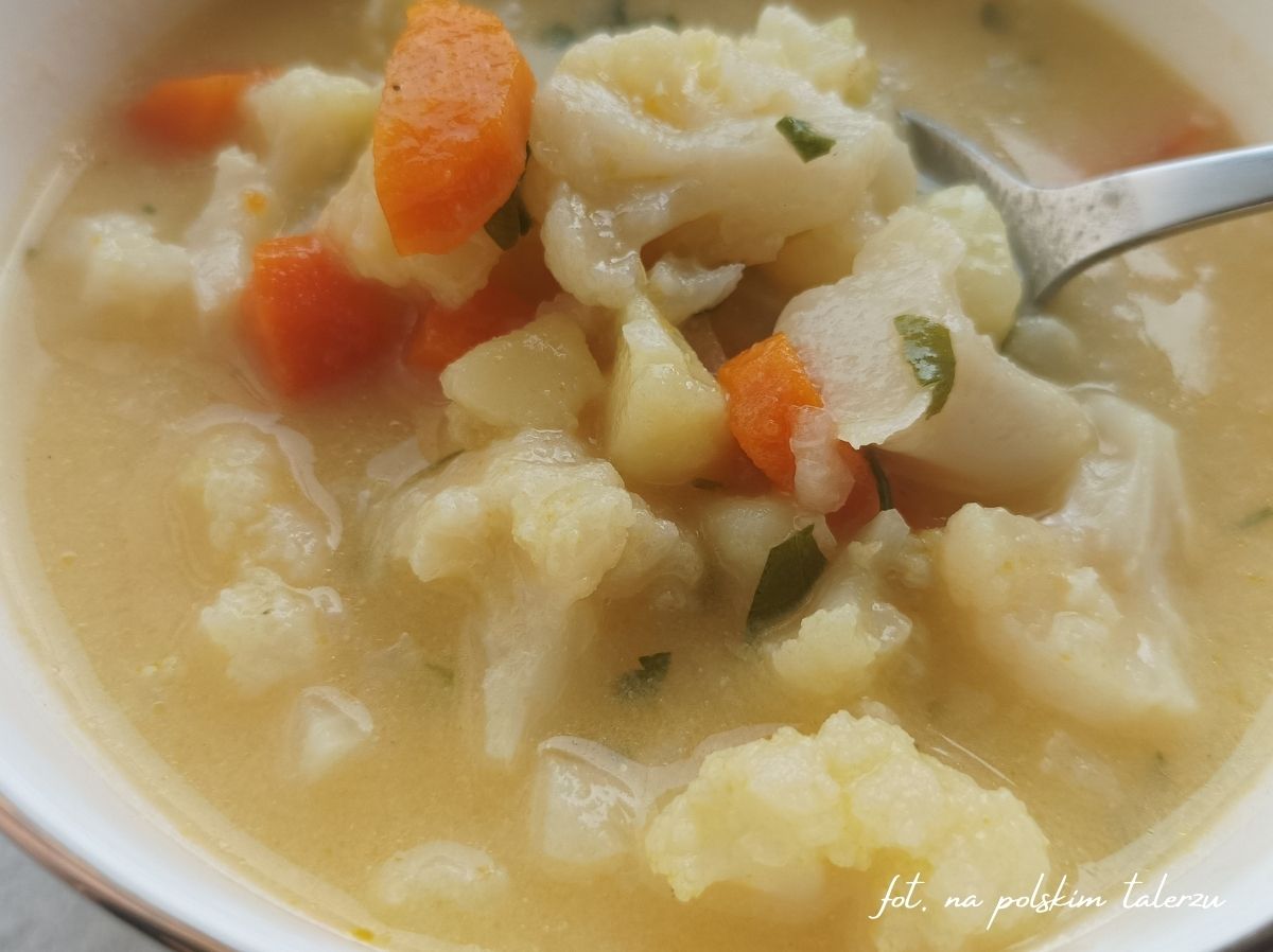 Zupa z kalafiora, przepis Zupa kalafiorowa, z kalafiora