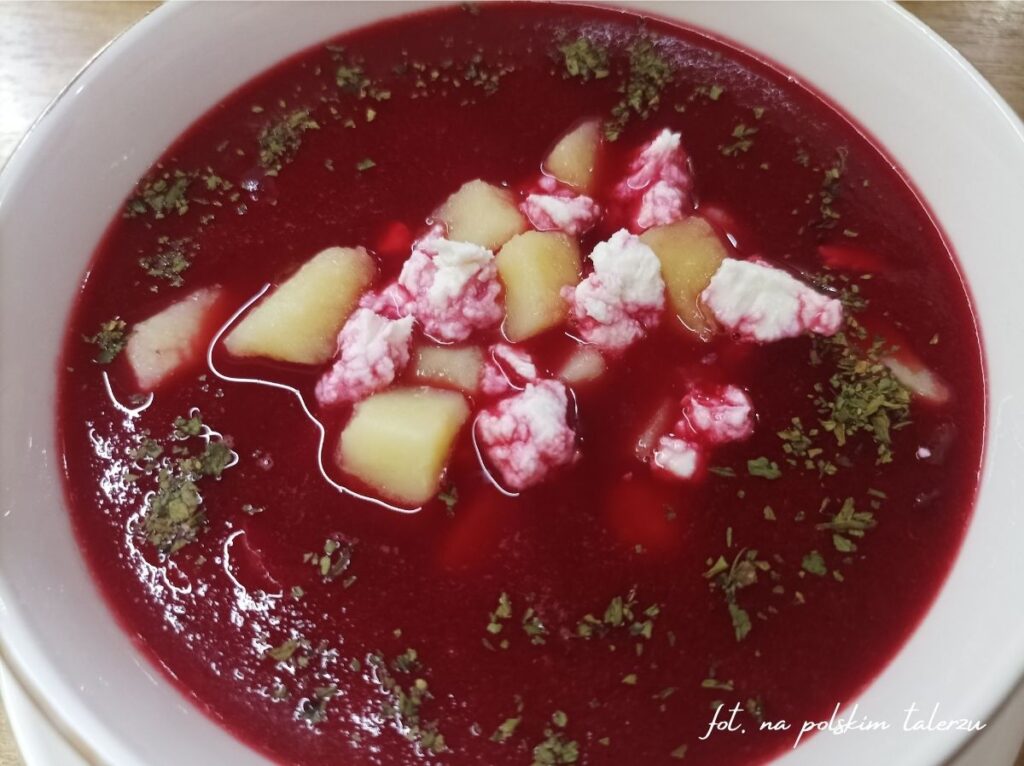 Krem z buraka pieczonego,krem z burakow pieczonych, feta, 2