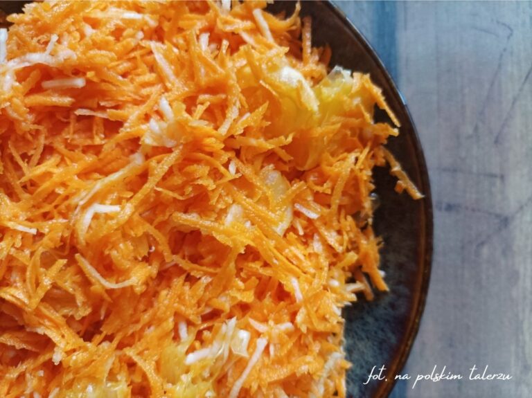 Surówka z marchewką i selerem, surówka dla dzieci, surówka do obiadu, 1