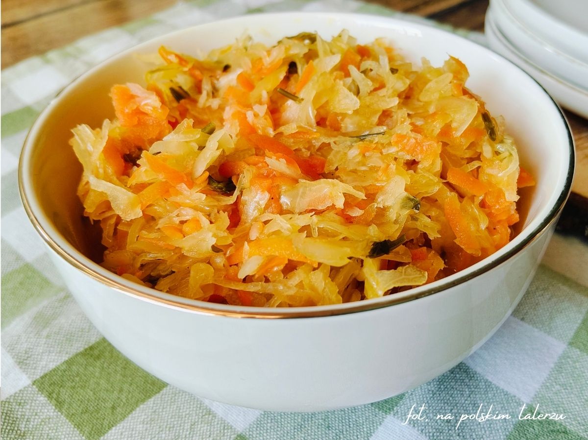 Kapusta kiszona zasmażana