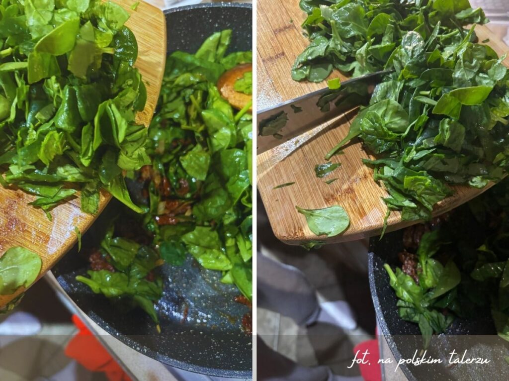 Makaron ze szpinakiem, 1